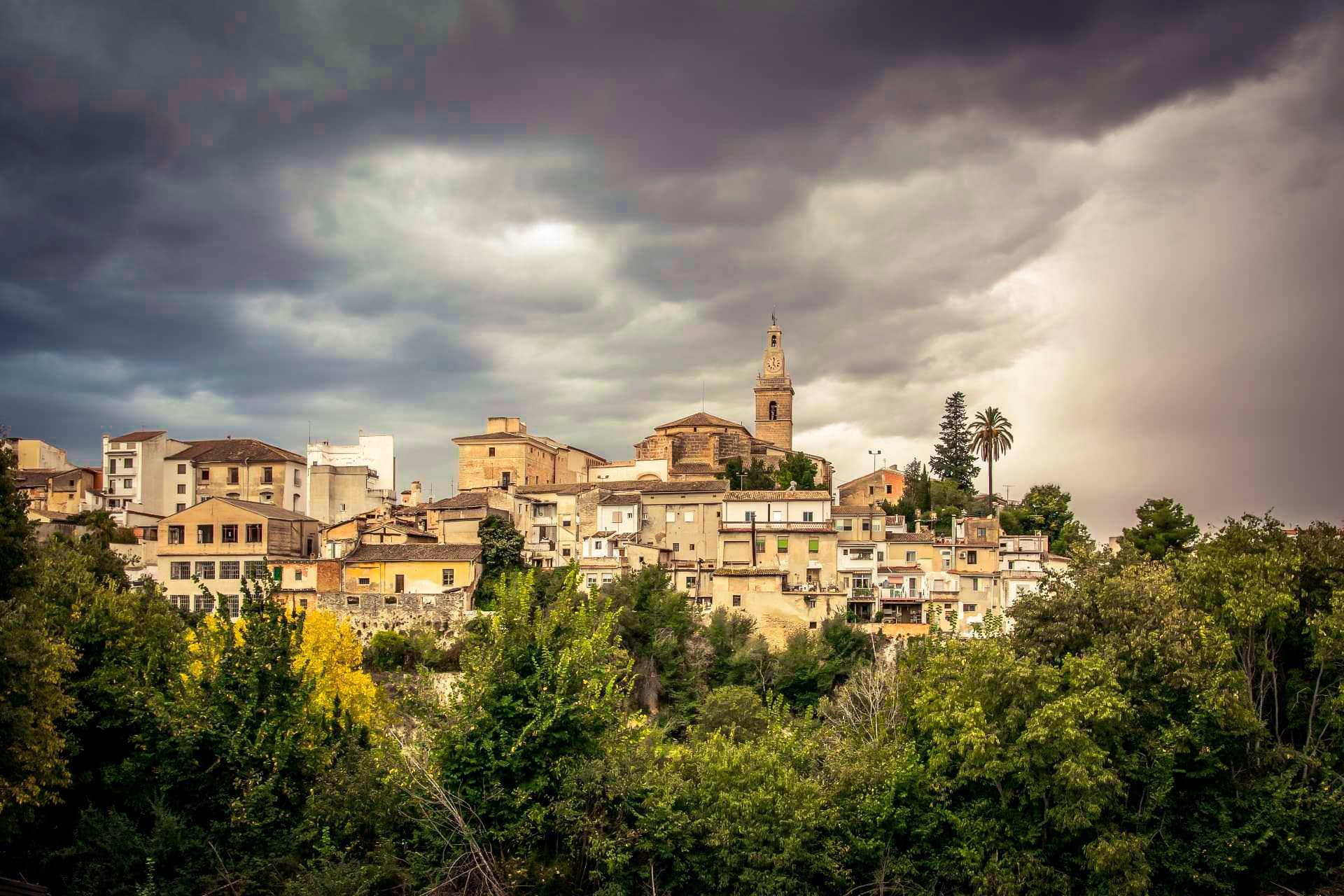Vista panorámica de Albaida, población de la Vall d'Albaida